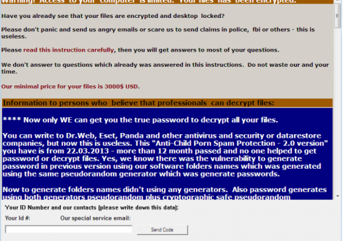 Quitar ACCDFISA v2.0 Ransomware