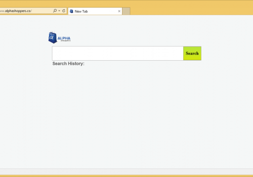 Rimuovere AlphaShoppers.co ricerca