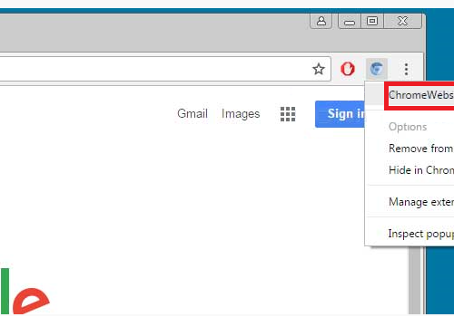 Remove ChromeWebStore extension