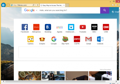 Fidonav.com rimozione