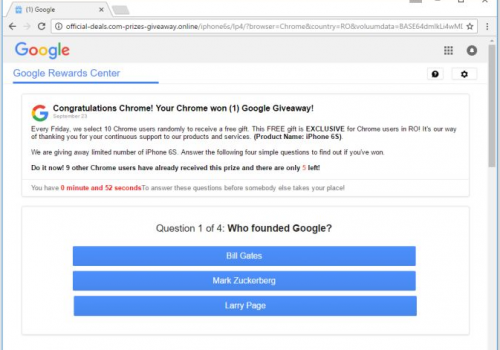Remove Google Membership Rewards Popup