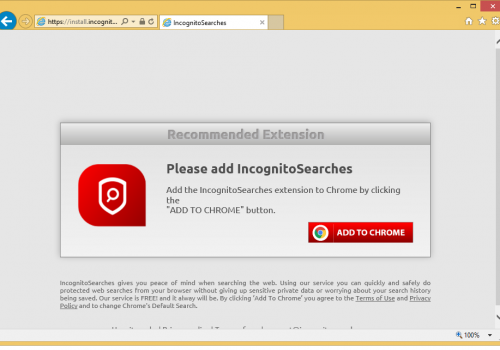 Rimuovere IncognitoSearches.com