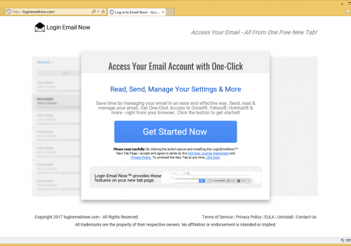 Rimuovere Login Email Now Virus