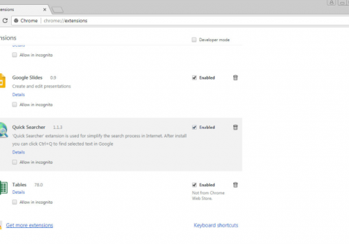 Remove Quick Searcher virus