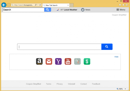Rimuovere Search.hcouponsimplified.com