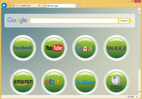 Rimuovere Startinf.com