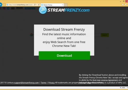 Rimuovere StreamFrenzy.com virus