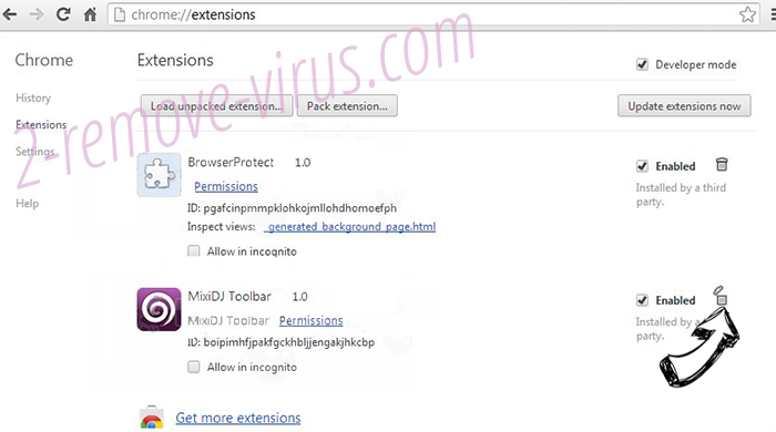 4newtab.com virus Chrome extensions remove