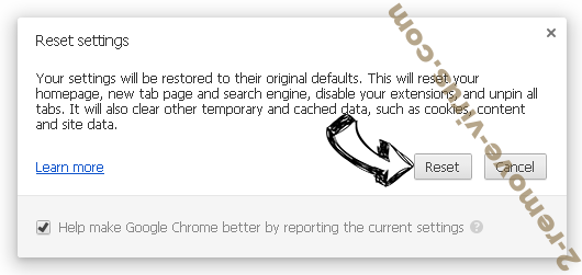 Chromium malware Chrome reset