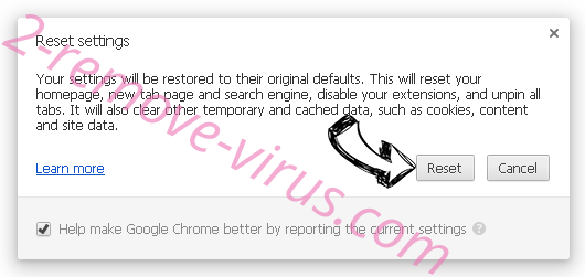 Ads by Web Disco Virus Chrome reset