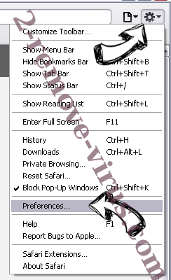 Ads by fun4u Virus Safari menu