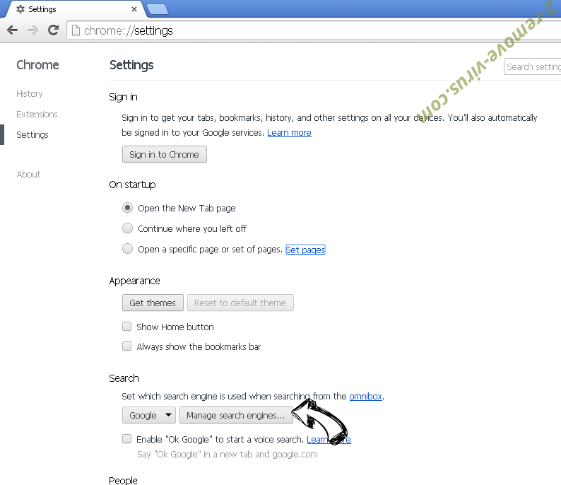 search.aguea.com Chrome extensions disable
