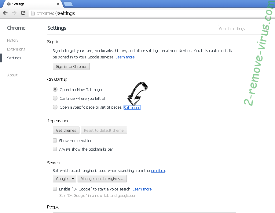 search.aguea.com Chrome settings