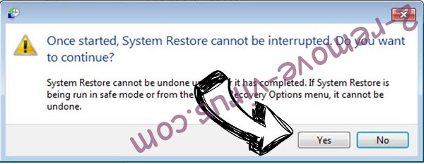 .Bitx file ransomware removal - restore message