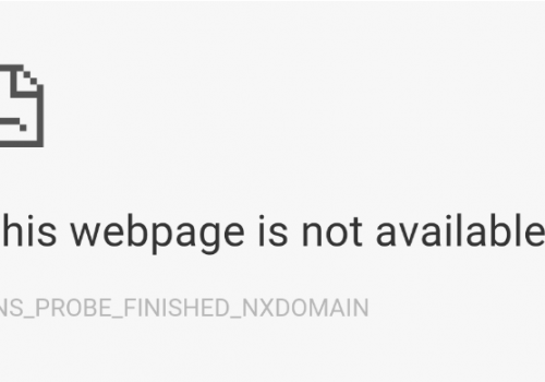 Remove dns_probe_finished_nxdomain