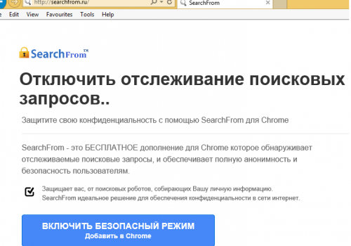 Rimuovere Searchfrom.ru Virus