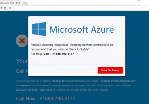 Remove Microsoft Azure +1888-790-4177 online scam