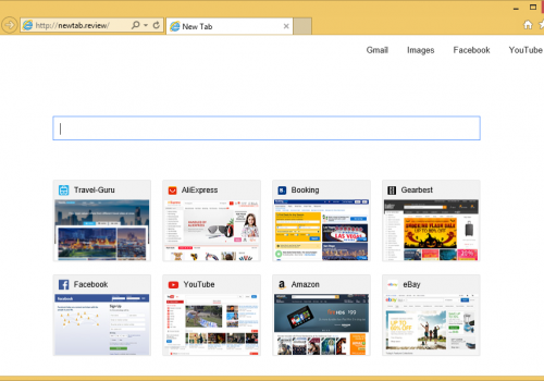 Rimuovere Newtab.review