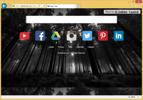 Rimuovere Photorito.me