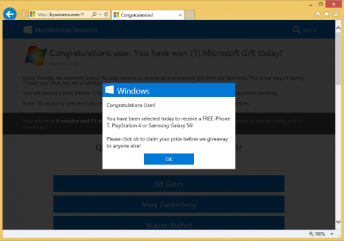 Rimuovere Bywinners.men