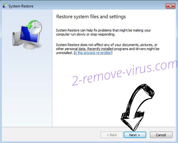 Get rid of Kcbu ransomware - restore init