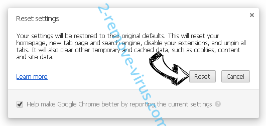 searchv.romandos.com virus Chrome reset