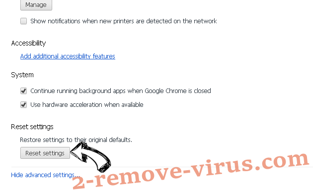 privatesearches.org Chrome advanced menu