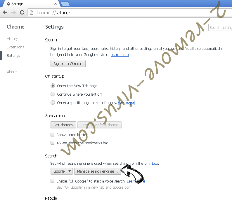 Touchpushthen.info Chrome extensions disable