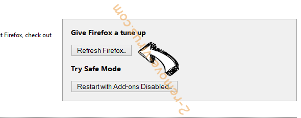 Search.combotab.com Virus Firefox reset