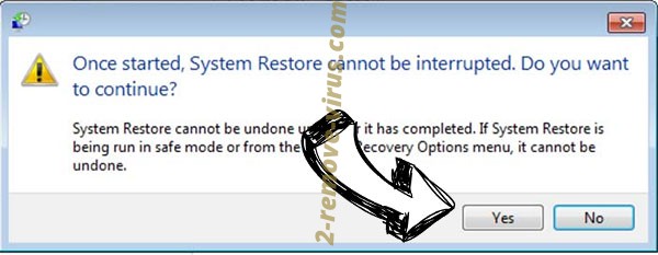 Cyclone Ransomware removal - restore message