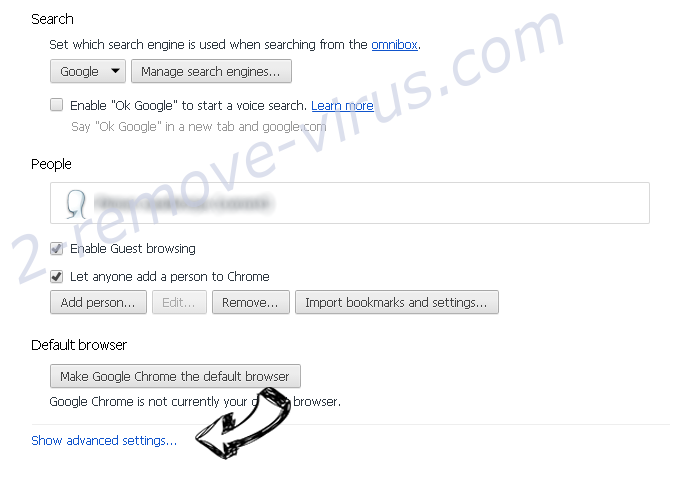 N213adserv.com virus Chrome settings more