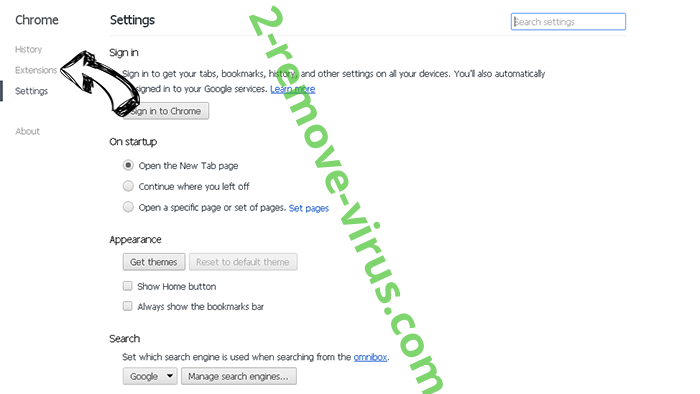 Popunderzone.com Chrome settings