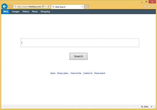Come rimuovere search.lotoboyz.com