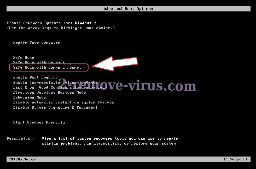 Remove .locked extension virus - boot options