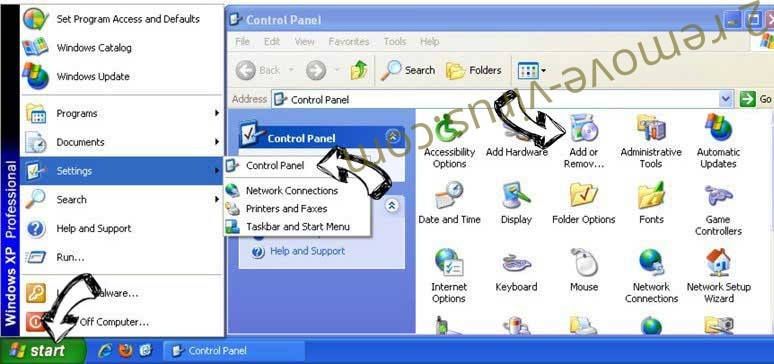 Remove Mypersonalpdf.com from Windows XP