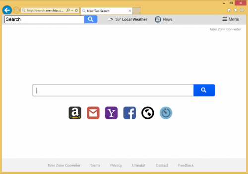 Rimuovere Search.searchtzc.com