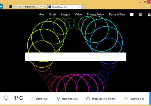 Rimuovere Search.triplespiralwave.com