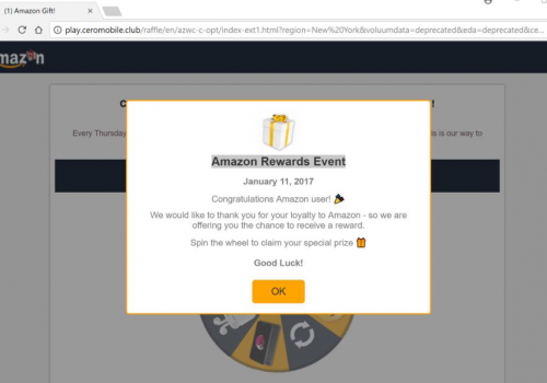 Amazon Rewards Event Scam Removal