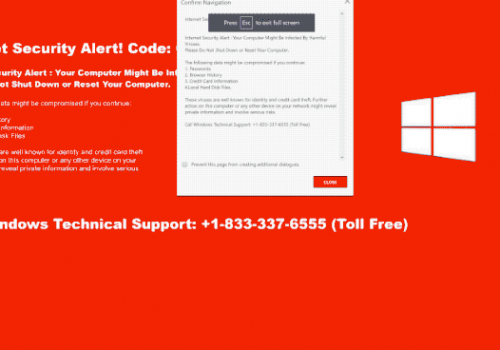 Remove Code 055BCCAC9FEC Scam