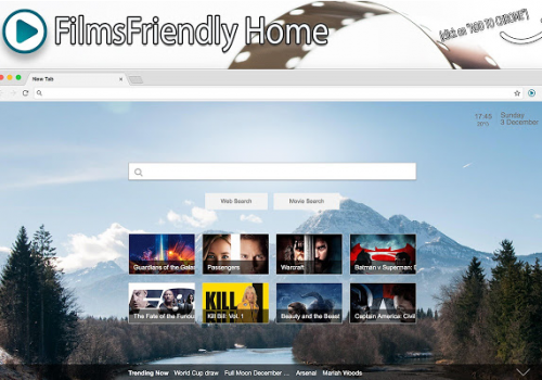 Remove FilmsFriendly Home