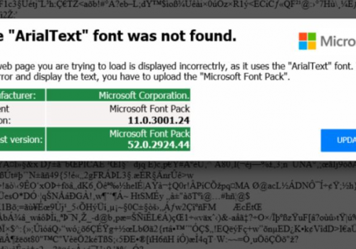 Remove Microsoft Font Pack Was Not Found Scam