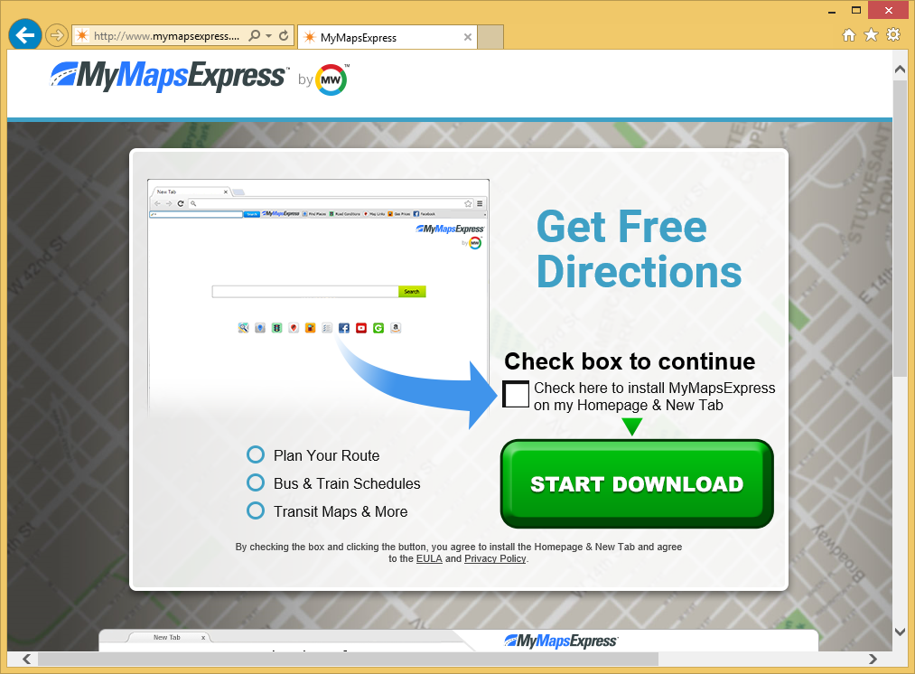 MyMapsExpress Toolbar