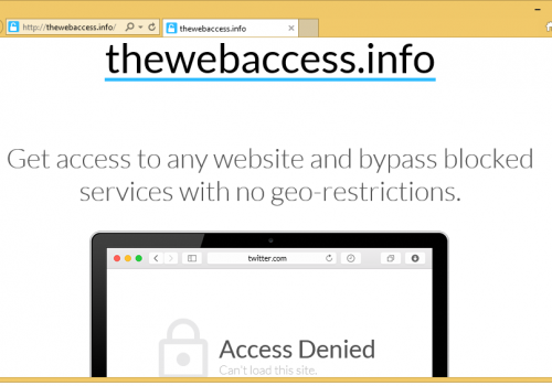 Come rimuovere Thewebaccess.info
