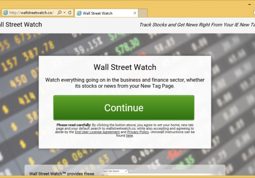 Rimuovere Wallstreetwatch.co