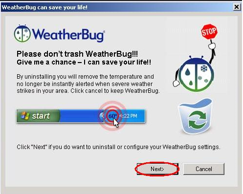 WeatherBug virus