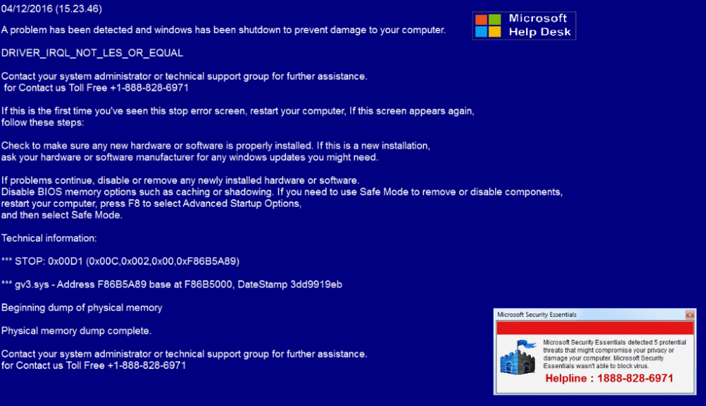 Windows Has Been Shutdown Scam