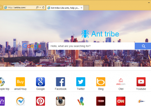 Rimuovere Antrie.com