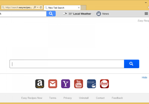 Rimuovere Search.easyrecipesnow.com