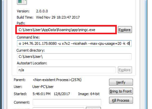Eliminar CPU Miner Virus