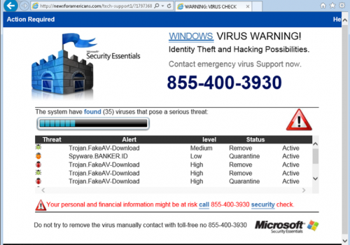 Remove Call Microsoft Support Scam